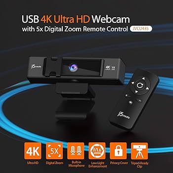 j5create USB 4K Ultra HD webカメラ JVCU435 USB 4K ULTRA HD Webカメラ (Model: JVCU435) – new-jp-j5create